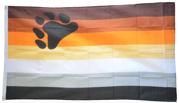 Bear Pride Flagge L  90 x 150 cm