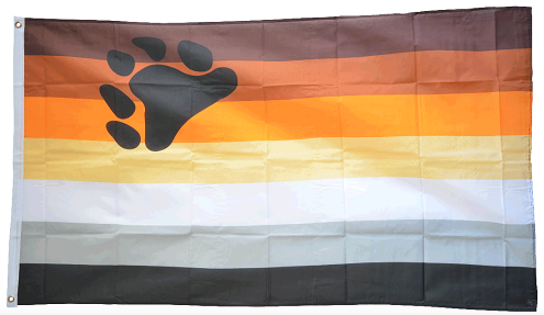 Bear Pride Balkonflagge / Wandflagge  90 x 150 cm
