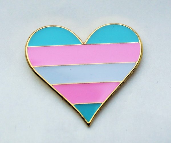Trans Pride Anstecker Herz
