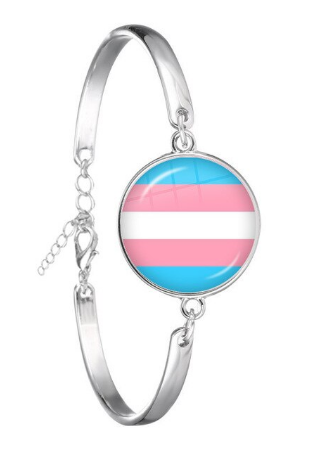 Metallarmband mit Transgender Medaillion