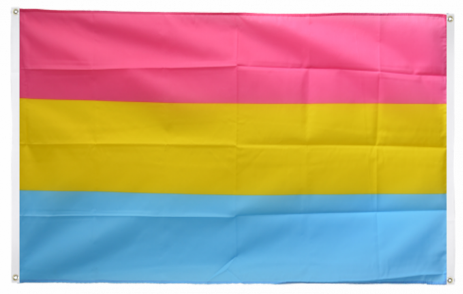 Pansexuell - Balkonflagge / Wandflagge L  90 x 150 cm