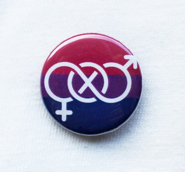 Bisexuell Button S mit Symbol