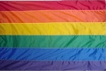 Sehr wetterfeste Regenbogen-Flagge L  90 x 150 cm mit Hohlsaum für Fahnenmast oder Balkon