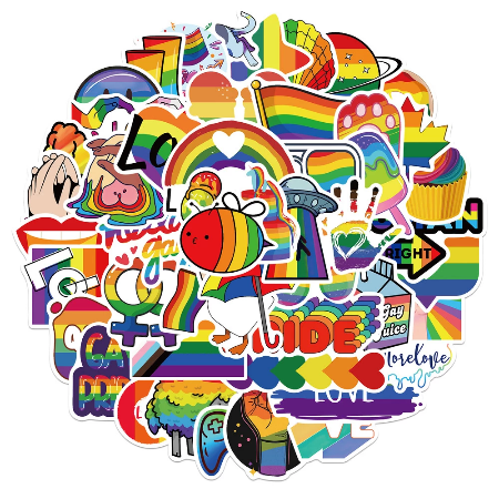 Regenbogen - XXL Konfetti, 50 verschiedene Motive