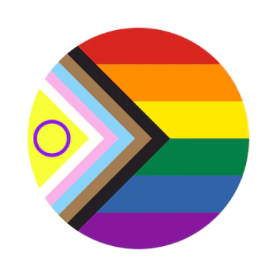 Progress Pride Intersex Button M