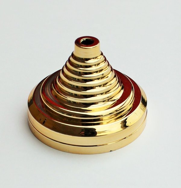 Goldfarbener Standfuss für Tischfahnen bis 20 x 30 cm Fahnengröße