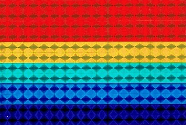 Reflektierender Regenbogen-Aufkleber   7 x 11,5 cm
